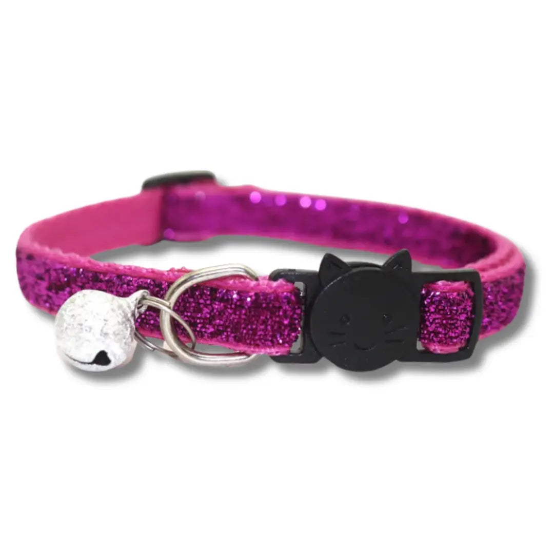 Collier Pour Chat Brillant - Mauve Harnais Chat