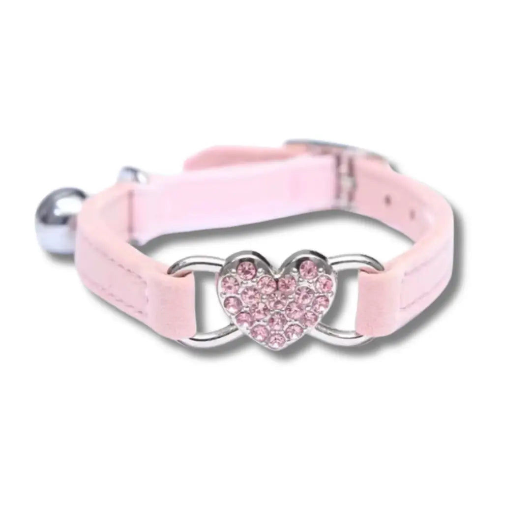 Collier Pour Chat Coeur - Rose Harnais Chat