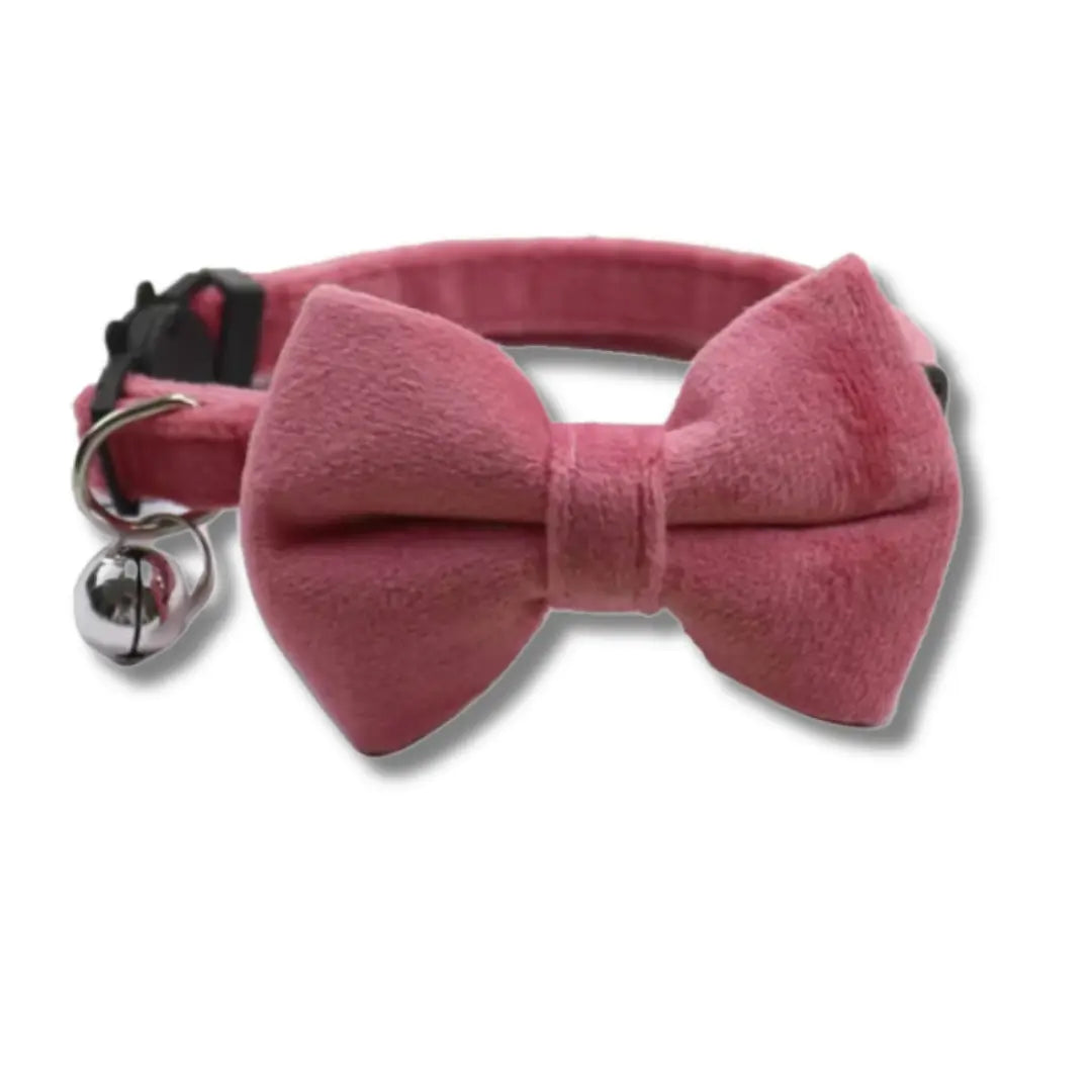 Collier Pour Chat Noeud Papillon - Rose Harnais Chat