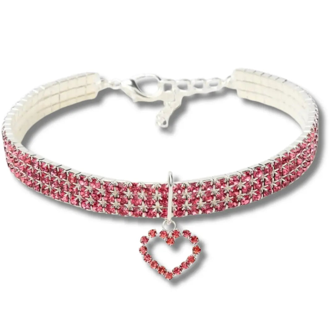 Collier Pour Chat Pierre Précieuse - Rose Harnais Chat