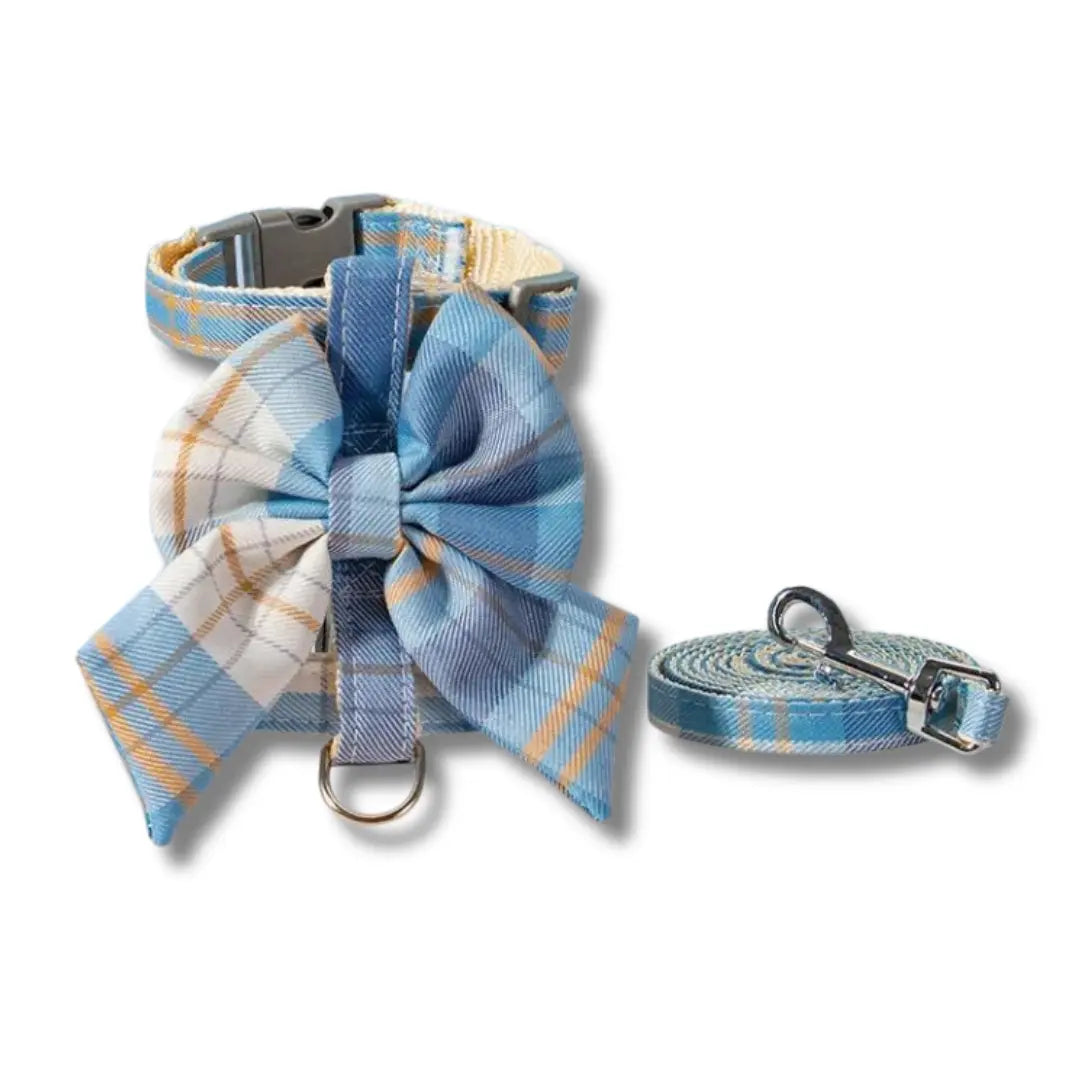 harnais-chaton-tartan-bleu